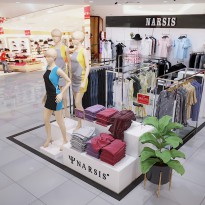 Thiết kế nội thất shop thời trang NARSIS – AEON Hà Đông